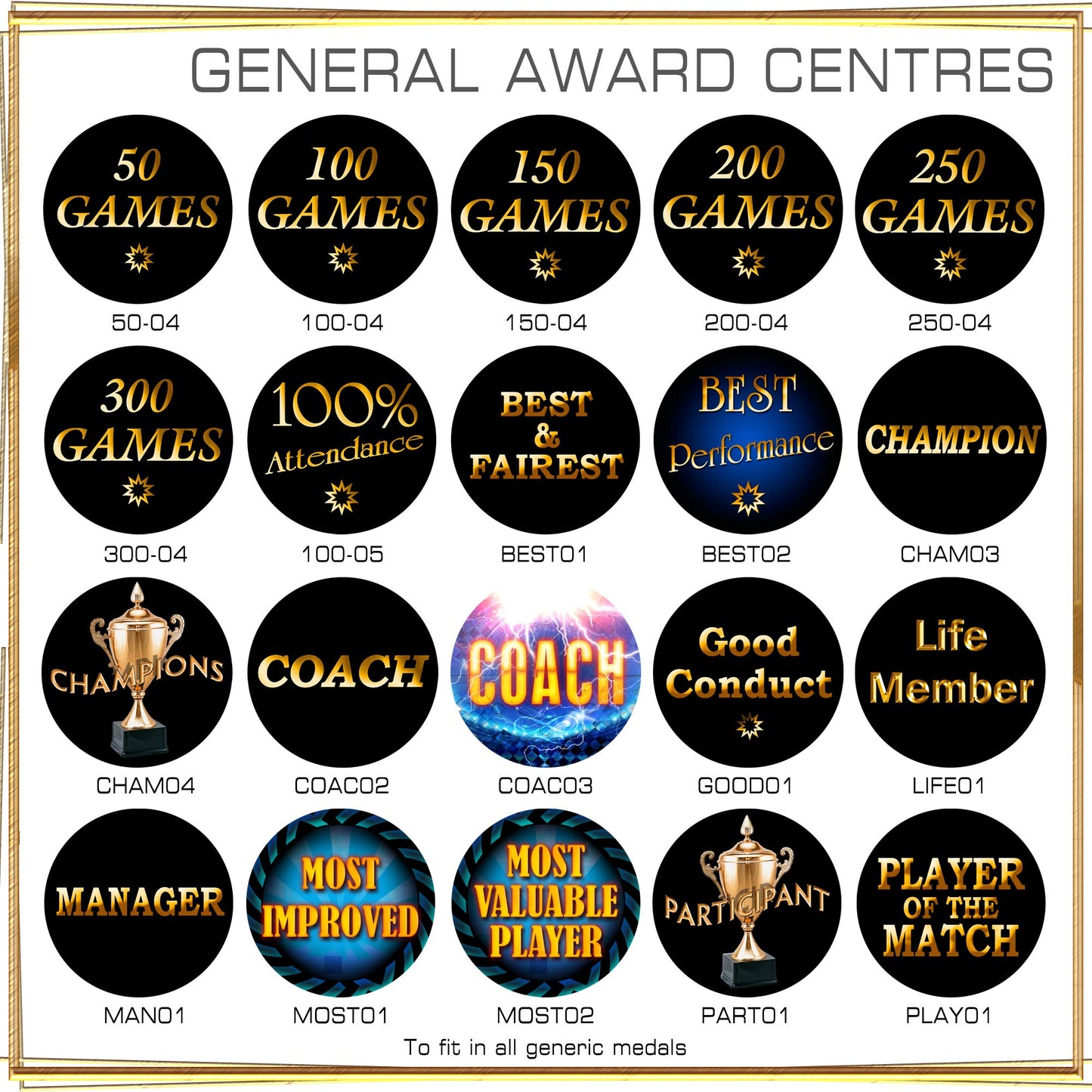 GENERAL AWARD CENTRES