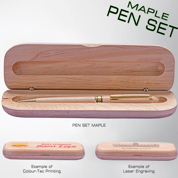 PEN SET MAPLE