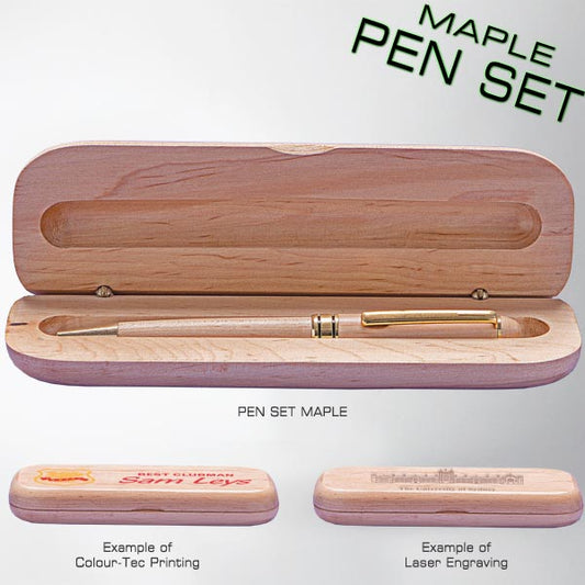 PEN SET MAPLE